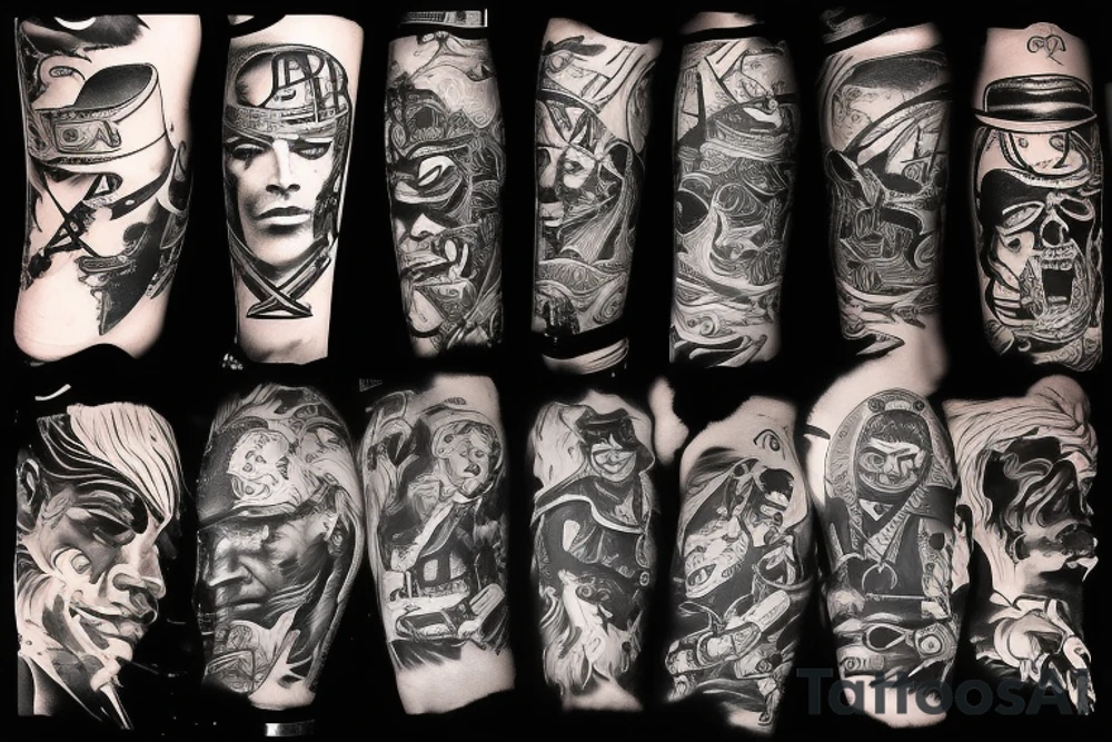 American cowboy tattoo idea