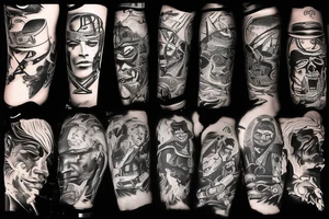 American cowboy tattoo idea