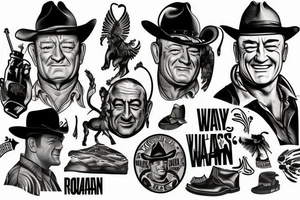 John Wayne tattoo idea