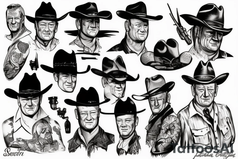 John Wayne tattoo idea