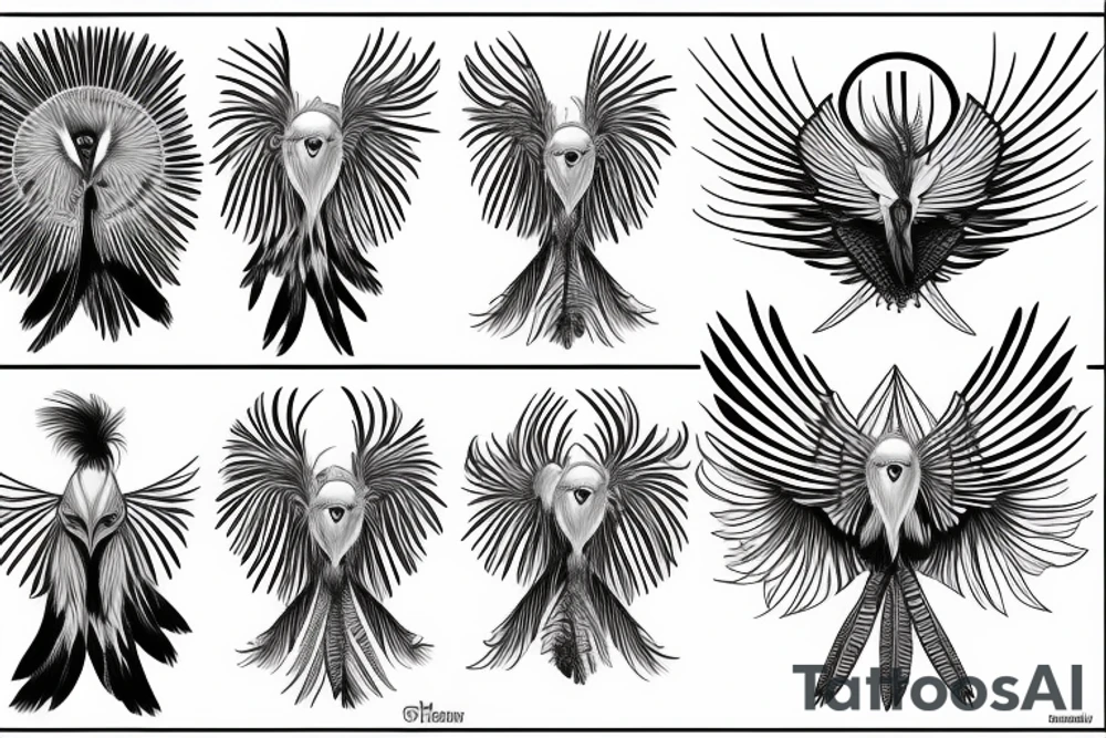 Secretary bird tattoo idea