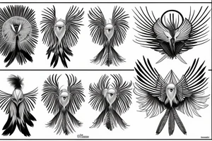 Secretary bird tattoo idea