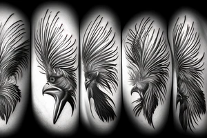 Secretary bird tattoo idea