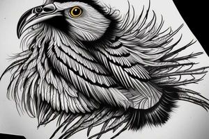 Secretary bird tattoo idea