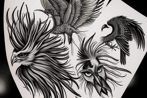 Secretary bird tattoo idea