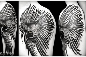 Secretary bird tattoo idea