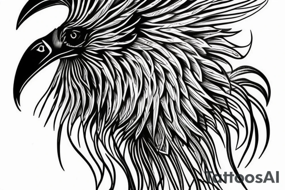 Secretary bird, Paisley tattoo idea