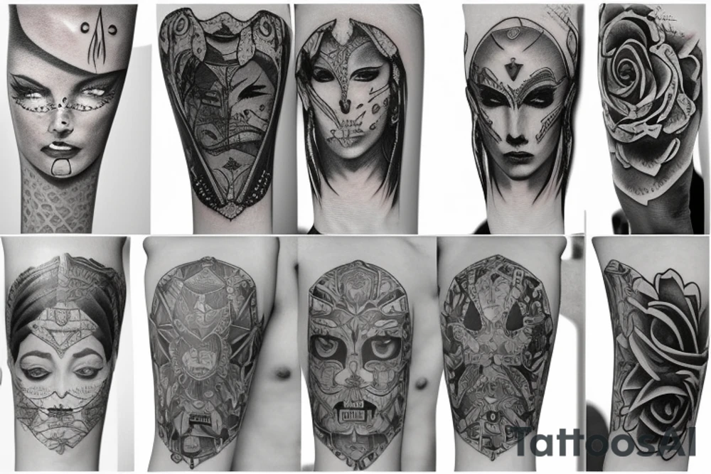 cover tattoo with a dagger tattoo idea