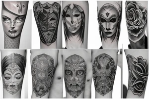 cover tattoo with a dagger tattoo idea