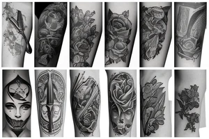 cover tattoo with a dagger  forearm tattoo idea