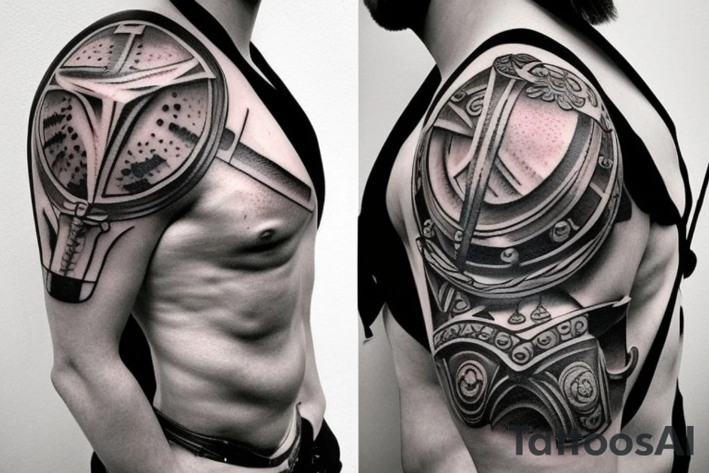 Roman empire warrior tatto tattoo idea
