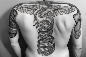 Greek/Roman empire backtattoo tattoo idea