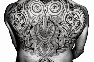 Greek/Roman empire backtattoo tattoo idea