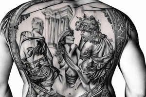 Roman empire backtattoo tattoo idea