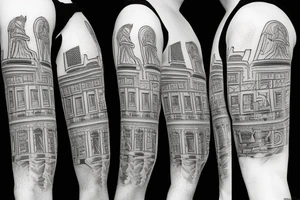 Pantheon building tattoo idea