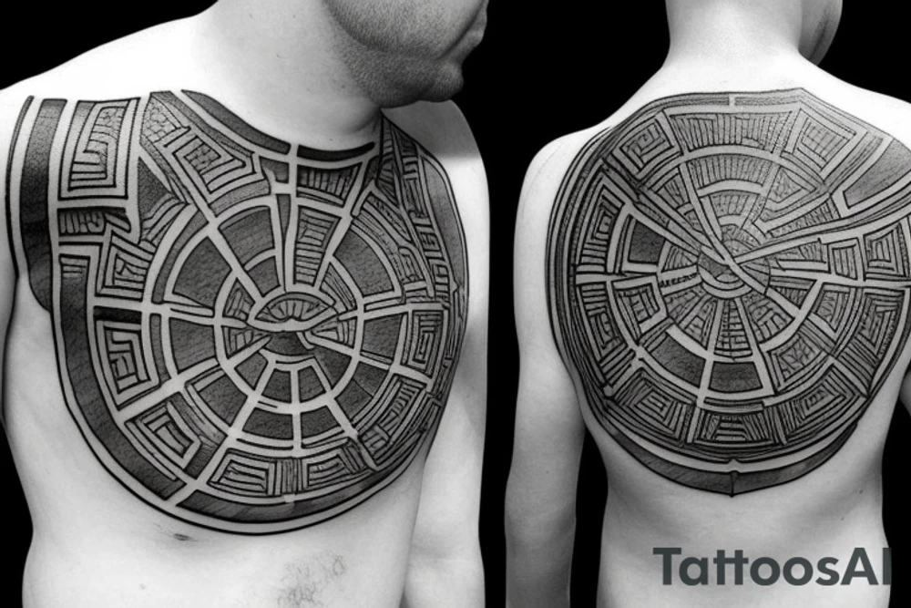 Pantheon building tattoo idea