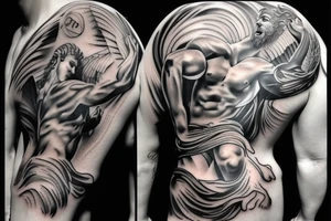 Greek god zeus tatto for backpiece tattoo idea