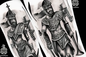 Gladiator in rome tattoo idea