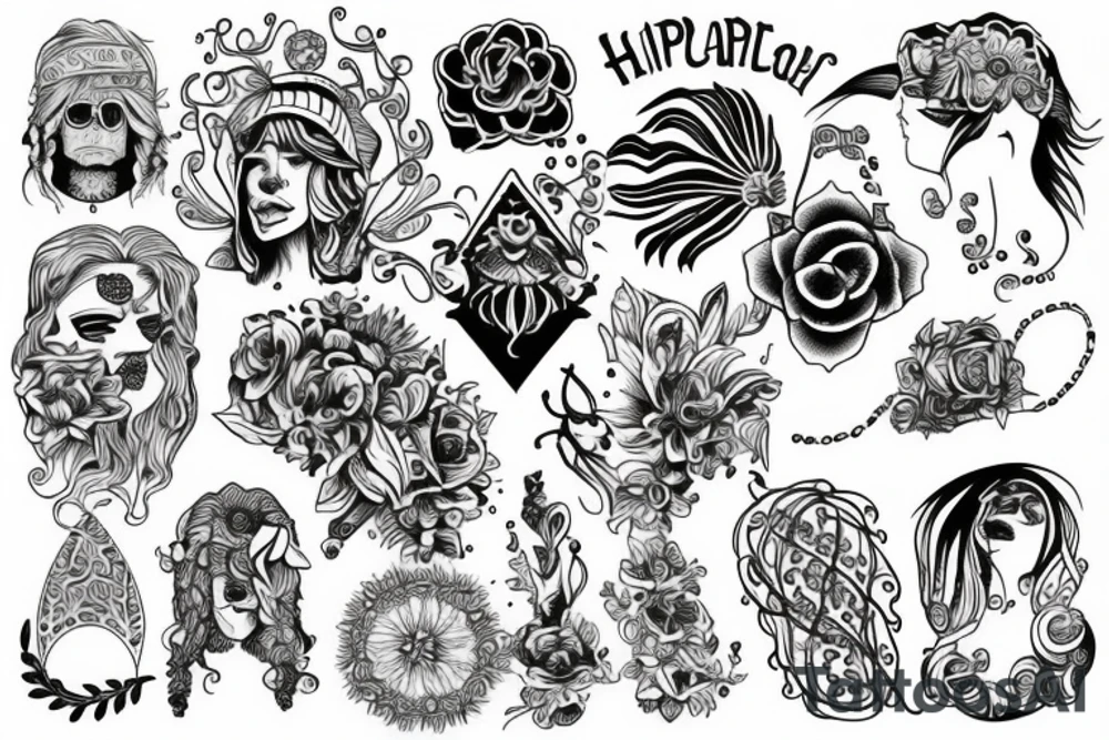 hippie tattoo idea