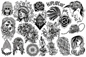 hippie tattoo idea