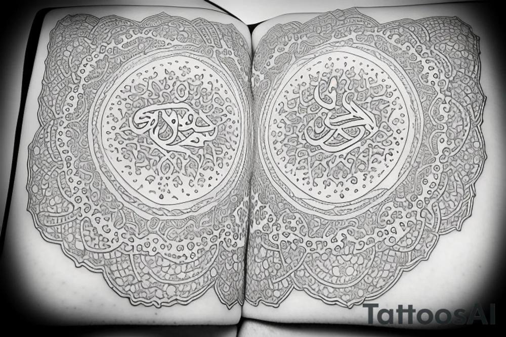 Quran book tattoo idea