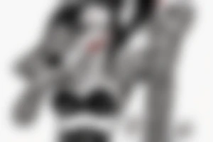 Joker holds in his arms a girl dressed only in leather pants and heels and has a bare back. tattoo idea