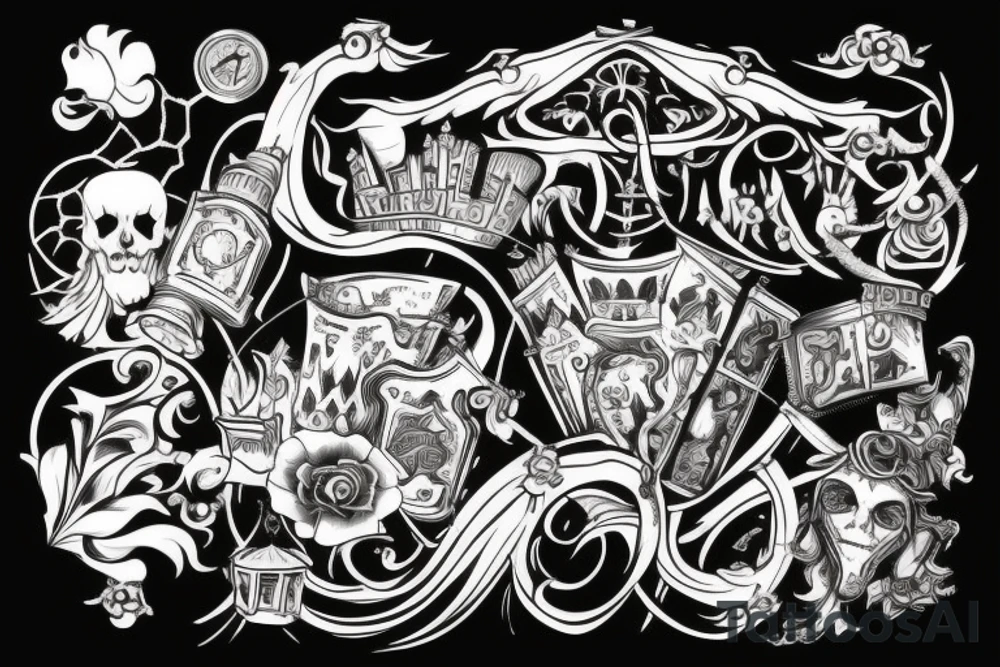 a castle tattoo idea