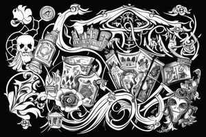 a castle tattoo idea