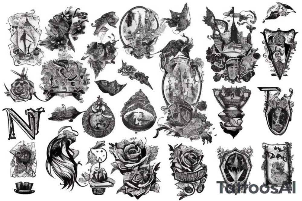 a castle tattoo idea