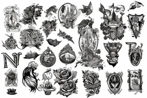 a castle tattoo idea