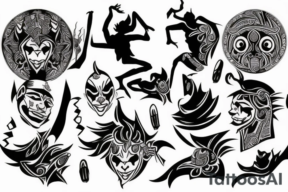 joker dance tattoo idea
