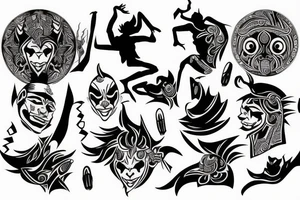joker dance tattoo idea