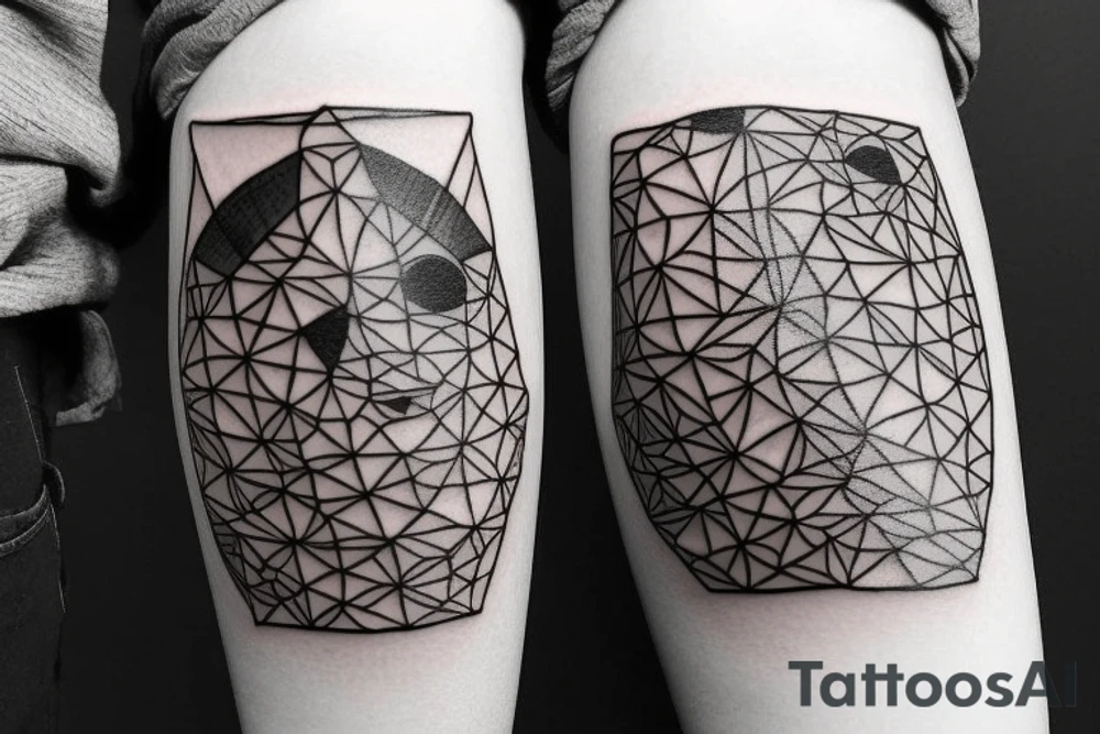 calico cat tattoo idea