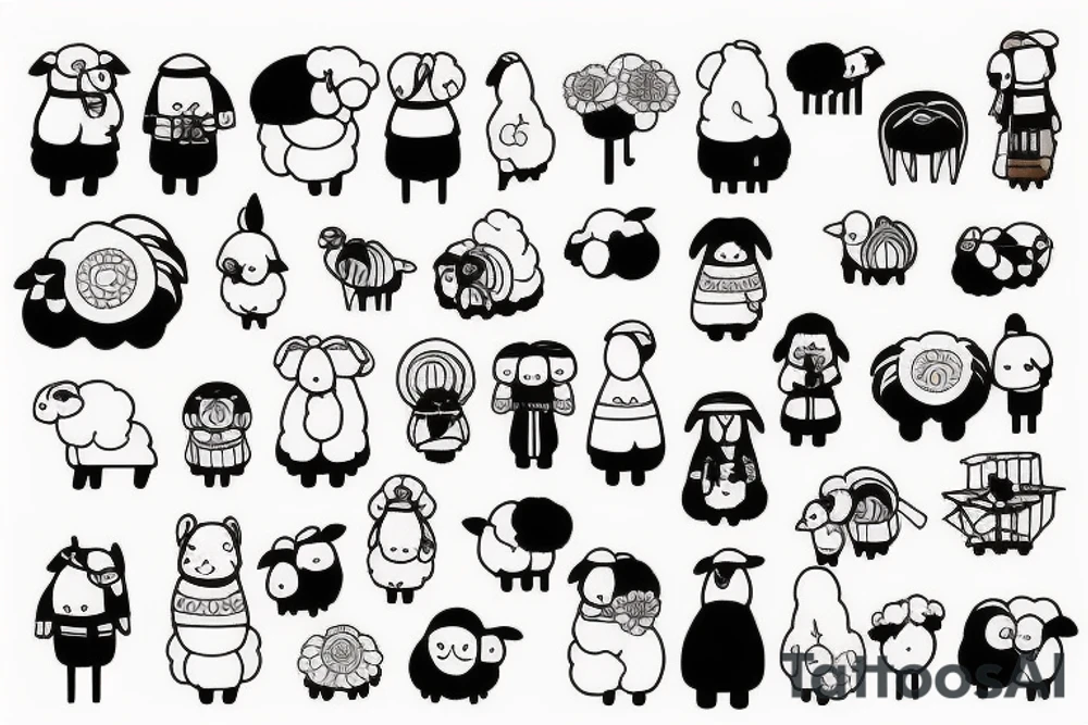 Android Sheep tattoo idea