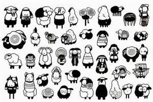 Android Sheep tattoo idea