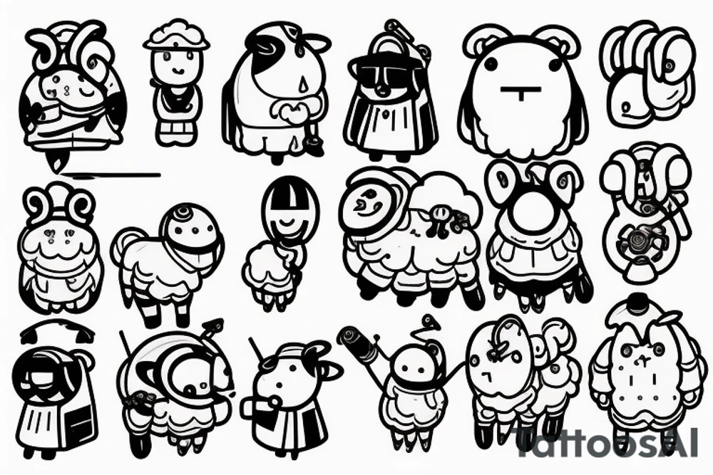 Android Sheep tattoo idea