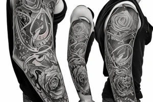 Ice Nine colorful tattoo idea