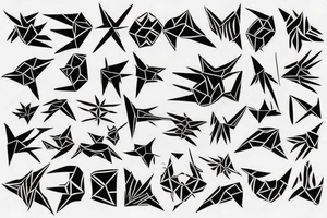 Dragon origami tattoo idea