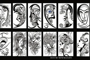 door time wall tattoo idea