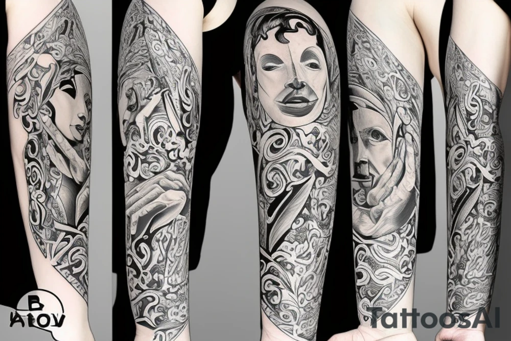 door time wall tattoo idea