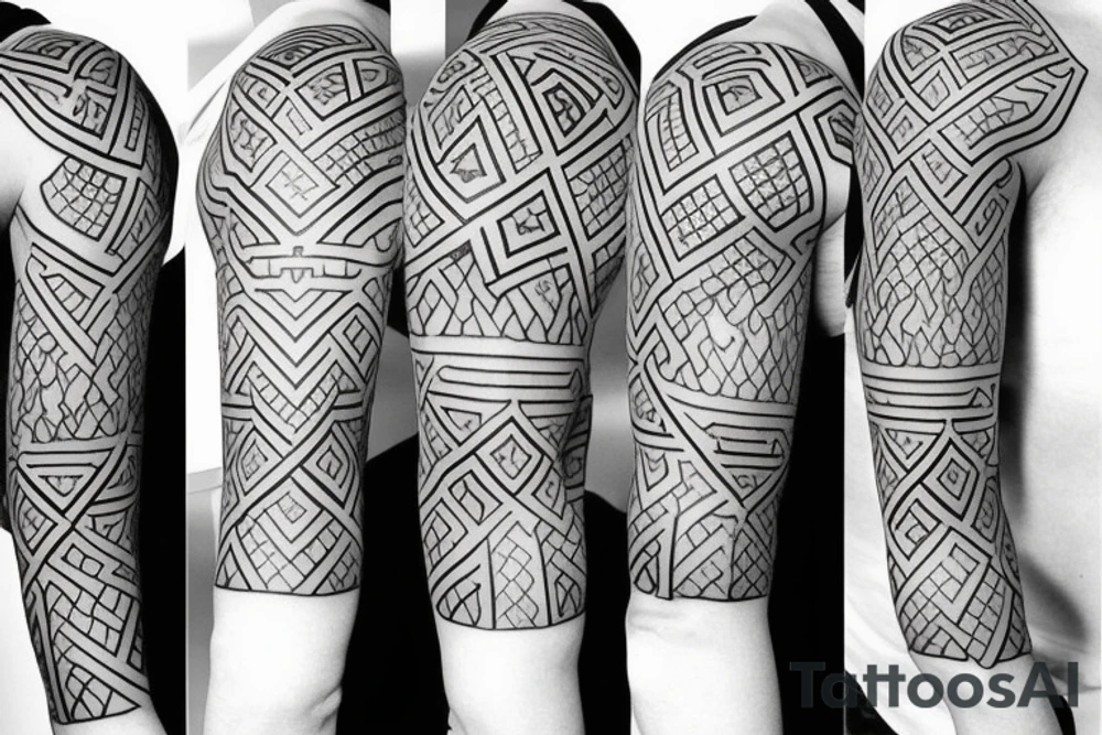 a geometric pattern that symbolizes continuity tattoo idea a geometric pattern that symbolizes continuity tattoo idea