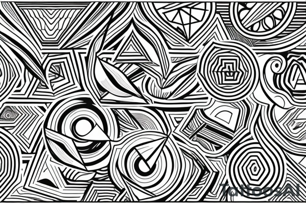a geometric pattern that symbolizes continuity tattoo idea a geometric pattern that symbolizes continuity tattoo idea