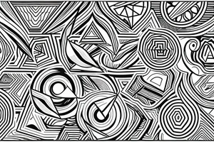 a geometric pattern that symbolizes continuity tattoo idea