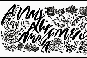 "ALL IS MIND"
words only
minimal font tattoo idea
