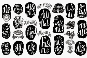 "ALL IS MIND"
words only
minimal font tattoo idea