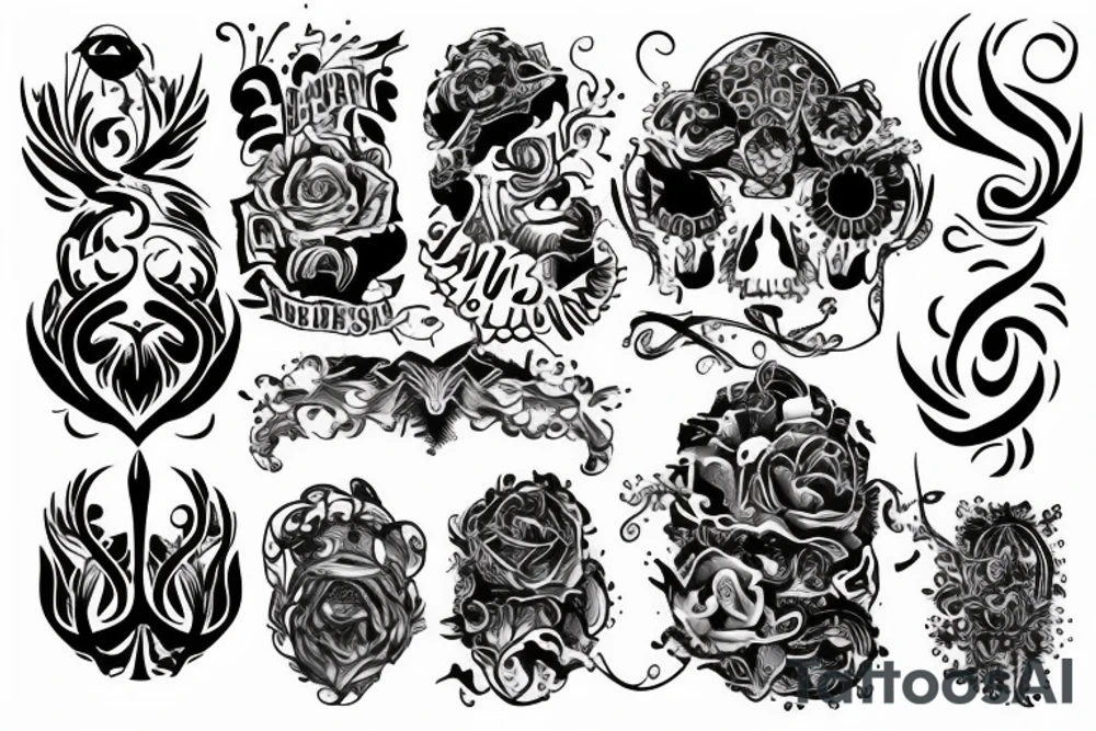 create a tattoo with only the words "all is mind" tattoo idea