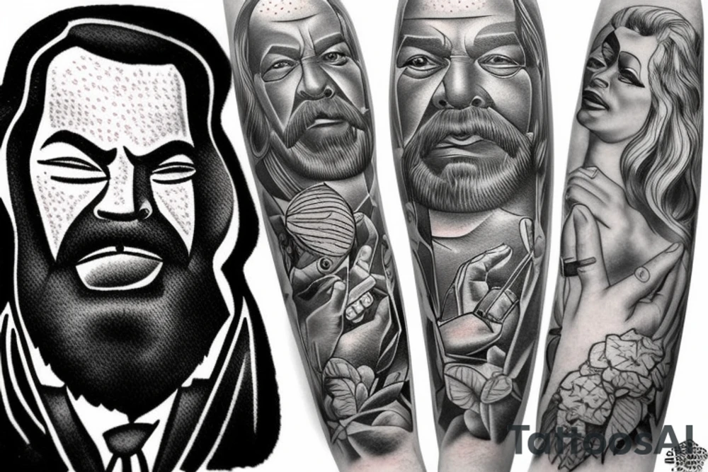 Bud Spencer, Portrait tattoo idea