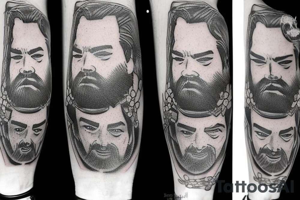 Bud Spencer, Portrait tattoo idea