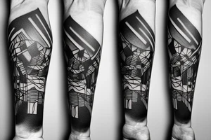 Make an positive drum and bass inspirerad tatoo, to cover up an other tatoo on my forearm tattoo idea