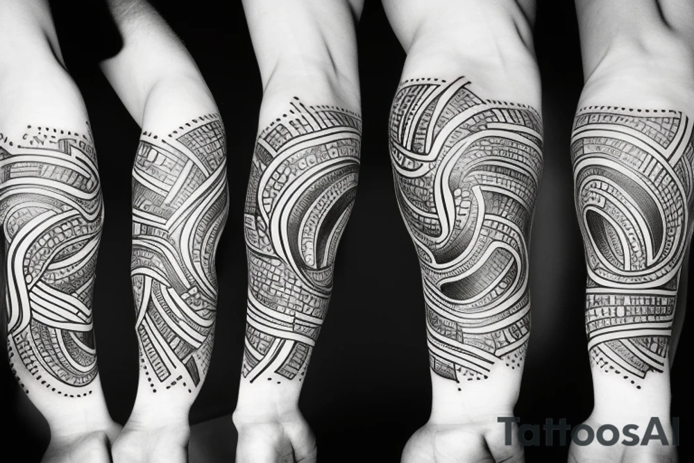 Make an positive drum and bass inspirerad tatoo, to cover up an other tatoo on my forearm tattoo idea